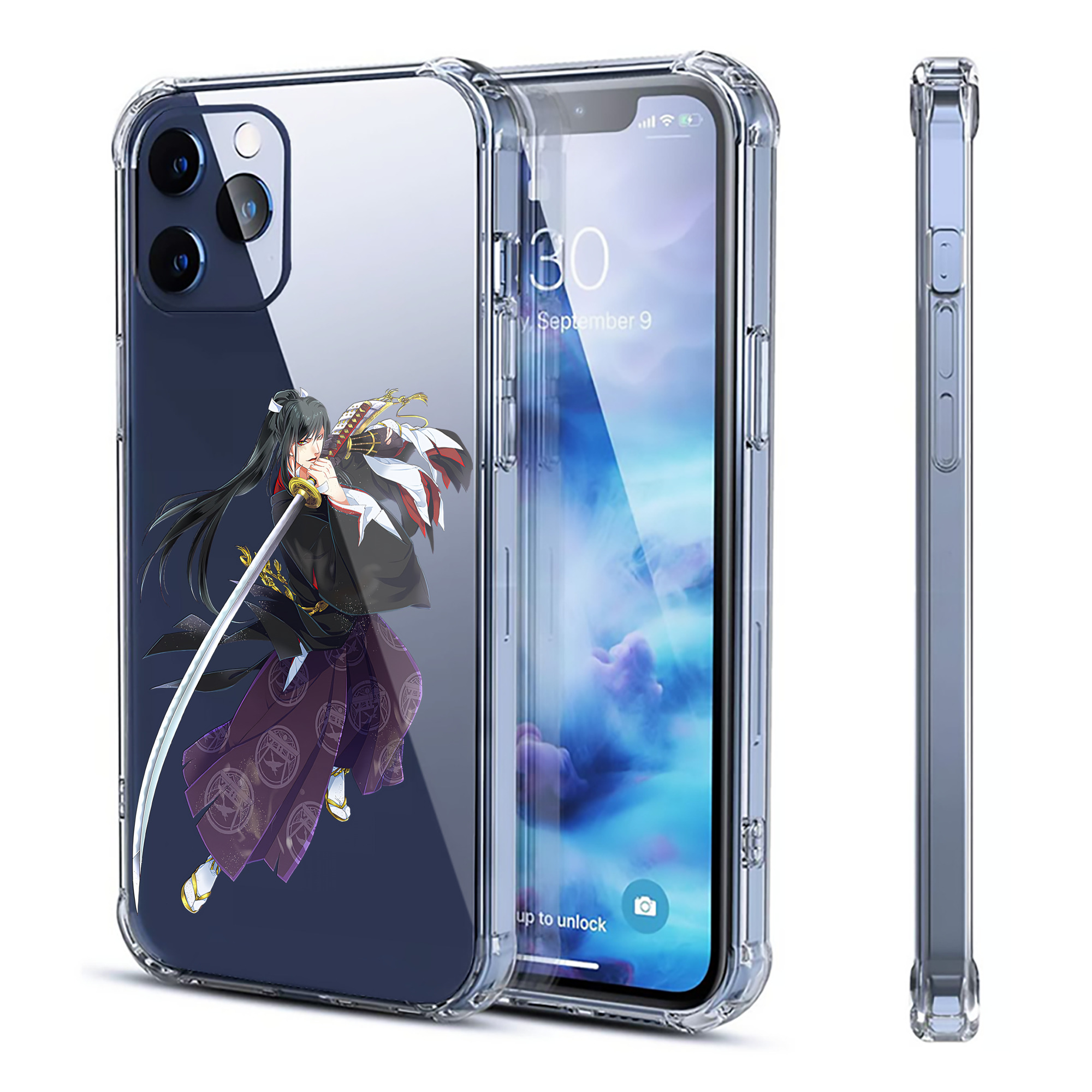 （画像用） 刀剣乱舞 Touken Ranbu 【iPhone 12シリーズ対応】透明スマホケース（クリアソフトケース）